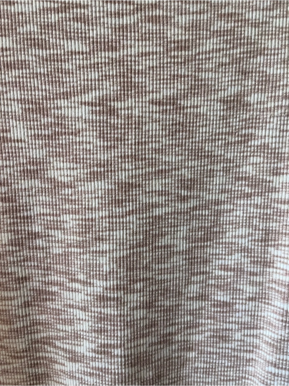 5/$25 Avenue Plus Size Tan and White Heathered Tank Top - Picture 3 of 3